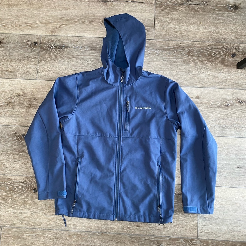Columbia Mens Hoodie Fleece Lined Jacket Coat